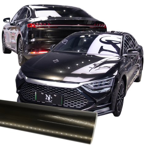 Чорная глянцавая металічная фарба для аўтамабіля