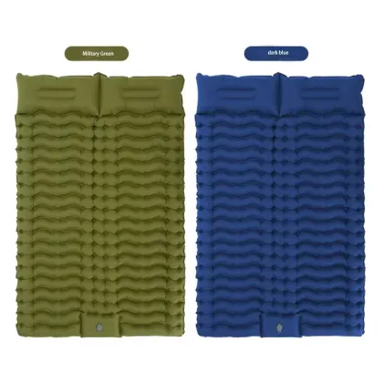 Self Inflating Double Camping Mat: Inflatable Sleeping Pad for Camping Mattress