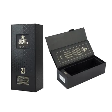 Wholesale Luxury Paper Magnetic Wine Bottle Packaging Box