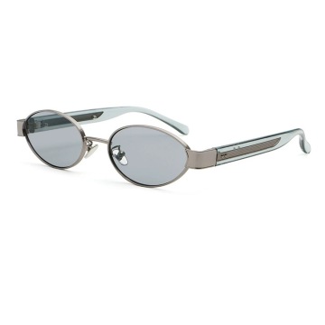 Wholesale Oval Metal and PC Sunglasses