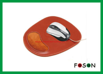 Commercial Heat Resistant Faux Gel Pu Leather Mouse Pad , Soft Mouse Mat