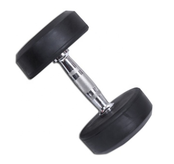 Factory Wholesale Weights: Fixed Gym Dumbbells 10kg to 50kg Hex Rubber Dumbbell Set for Home