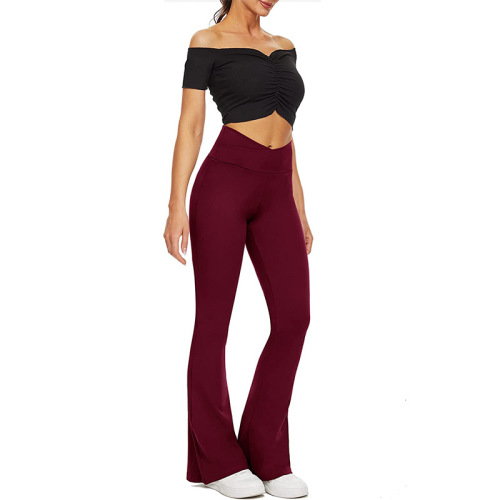 Womens Outdoor Wide Leg Pants Womens Casual Stretchy fitness active leggings Factory