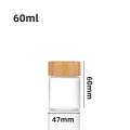Airtight Glass Bottles with Bamboo Lid for Spices
