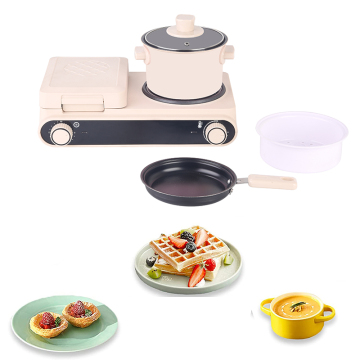 3-in-1 Electric Breakfast Maker: Multi-functional Pan, Grill, and Eggs Cooking Machine