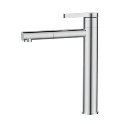 Rotatable Spout White and Gold Body Counter Basin Faucet