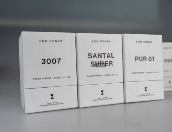 Factory custom design luxury paper perfume box