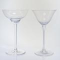 hand blown margarita glass transparent champagne glass