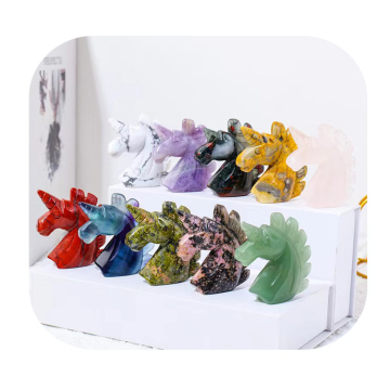 High Quality Natural Crystal Healing Stones - Wholesale DIY Crystal Carving Unicorn for Decoration