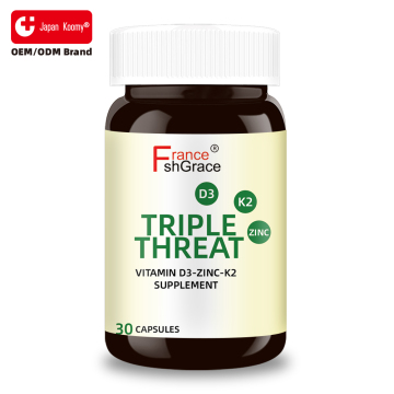 Shecome Triple Threat Vitamin D3 Zinc K2 Capsules