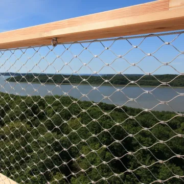 SS 316 Stainless Steel Wire Rope Ferrule Mesh Netting for Balustrade