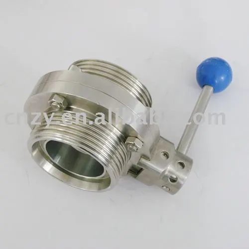 Sanitation SMS screw butterfly valve