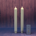 set 2 15 Inch Moving Flame Taper Candle untuk Dekorasi