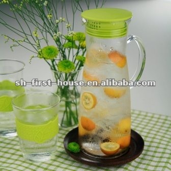 1000ml clear heat resistant glass water kettle