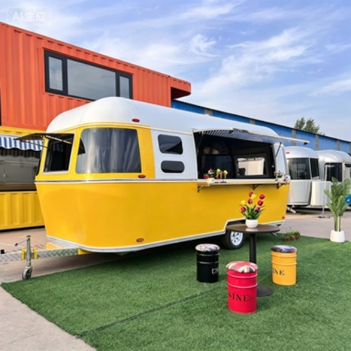 Multi-Functional Stainless Steel Food Cart for On-the-Go Business