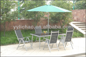 hanging umbrella and table ourdoor garden set