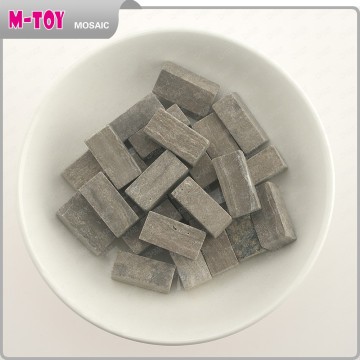 MAB81 10*20*6mm DIY Black And White Stone Marble Mosaic Tiles For Craft