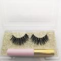 Silk mink wimpers magnetische eyeliner wimpers 3d synthetische fiber lash