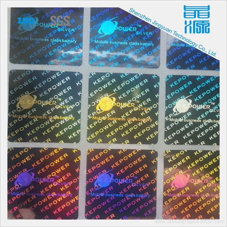 3D Custom Dot Holographic Stickers