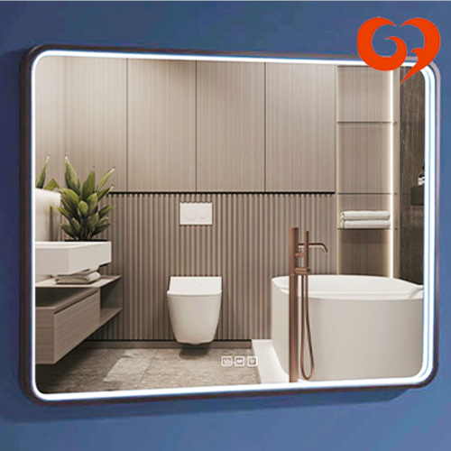 Specchio moderno con struttura in alluminio di lunga durata