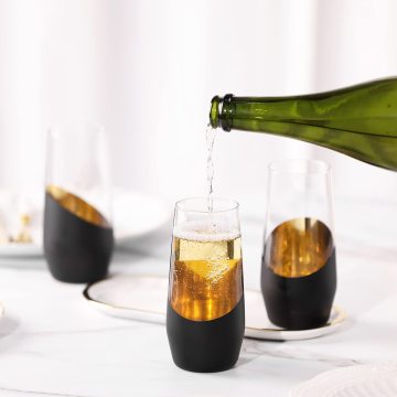 Modern Matte Black Gold mạ kép STEMLES STEMLE STRE