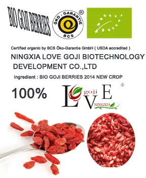 2017 New Crop Organic Goji Berries Anti-aging fruits