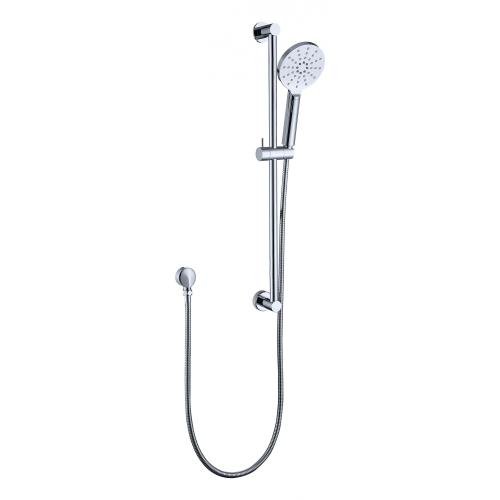 Shower Slide Bar Chrome Shower Sliding Bar With Hand Shower And Hose Supplier