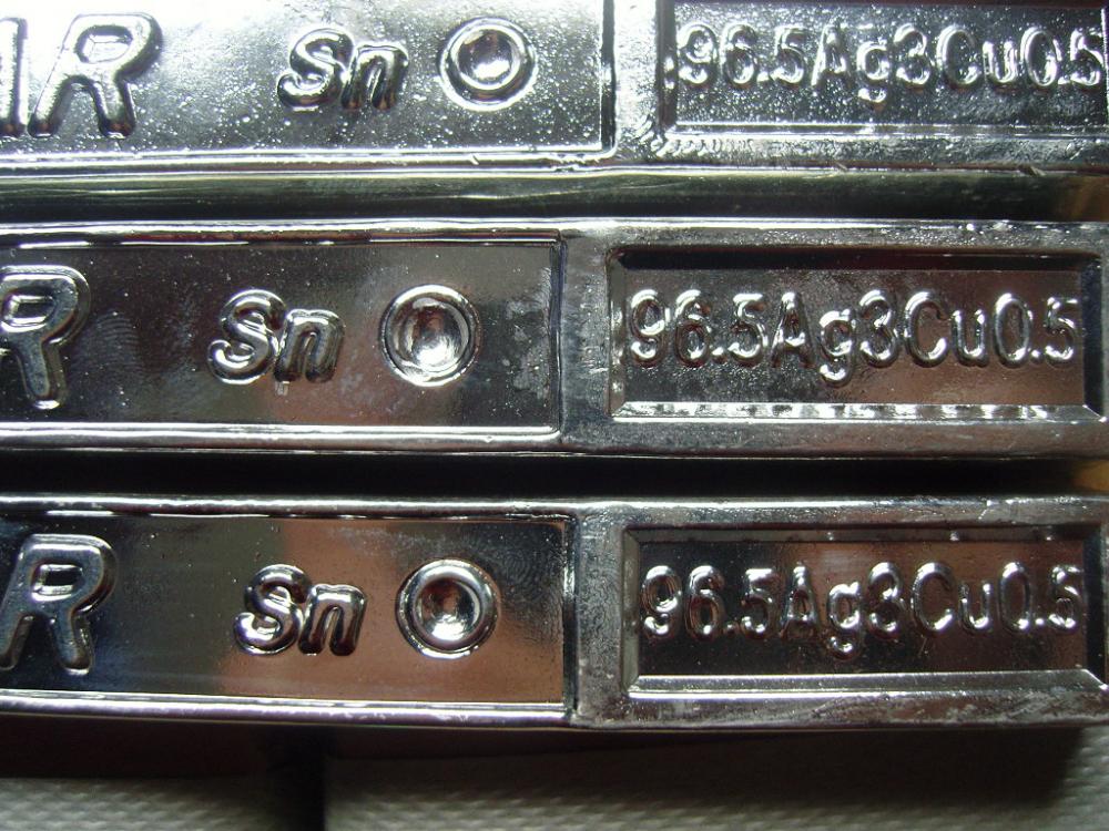 Sn96.5Ag3.0Cu0.5 Tin Silver Copper Lead-Free Solder Bar