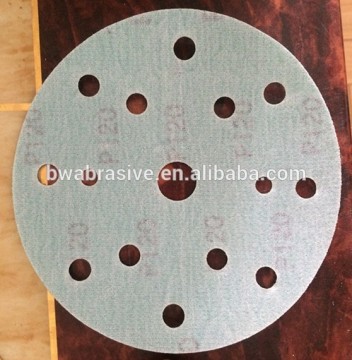 150mm green velcro disc with holes