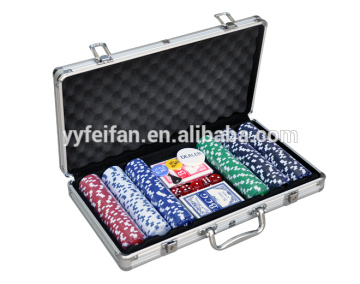 Factory direct supply 300pcs poker chip game set,can custom logo