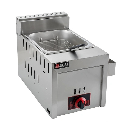 Luxury Stainless steel fried meat gas deep fryer