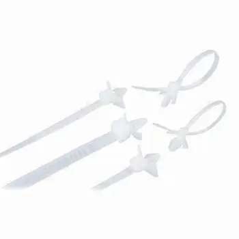 Push Mount Cable Ties, Made of Nylon 66, with Natural and UV Black Colors