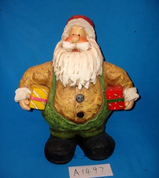 Lustige Fat Santa mit Geschenke für Weihnachtsdekoration