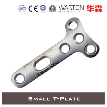 Small T- Plate Made of Titanium or Stainless Steel (Ti/SS)