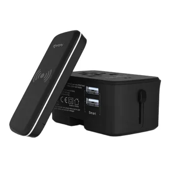 Portable Anti-Electric Shock Fast Charging Universal Travel Adapter with Multiple Specifications and USB Ports