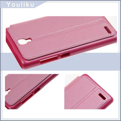luxury pu leather phones cover for xiaomi redmi note