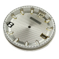 Quadrante orologio waffle guilloche personalizzato con rehaut