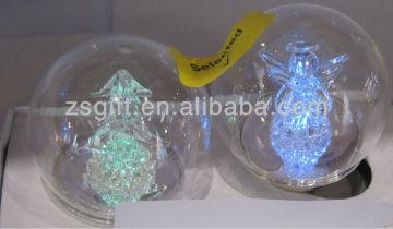 elegant glass ball ornaments christmas led light decor