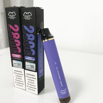 नया आगमन पफ फ्लेक्स 2800puff मूल्य डिस्पोजेबल vape