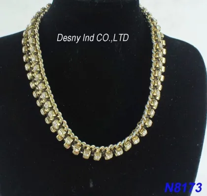 Jewelry Pendant Antique Bronze Necklace Chain With Drop Or Beaded (oem)