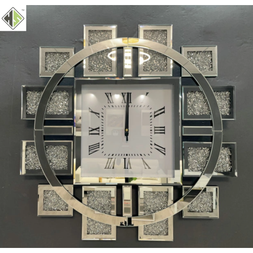 Horloge murale en miroir numérique
