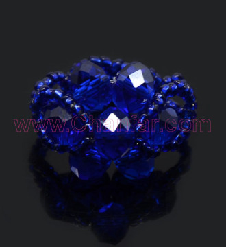 Stunning crystal finger rings wholesale for promotion gift