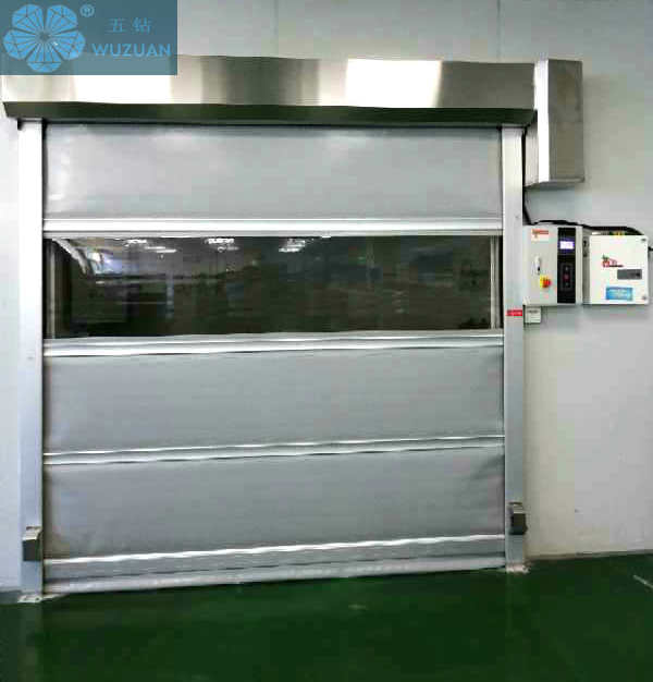 PVC fast electric rolling shutter door 