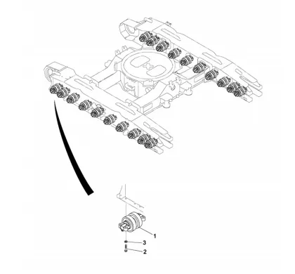 Hitachi Sumitomo crawler crane track roller on sale