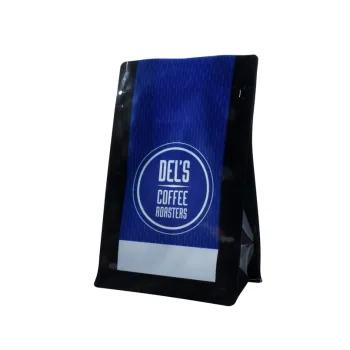 Spot Uv Finish Resealable Aluminum Foil Coffee Bags With Tear Notches
