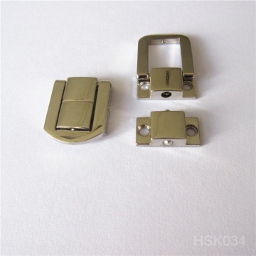 20 x 25mm Zinc Alloy Shiny Silver Metal Box Lock for Jewelry Boxes