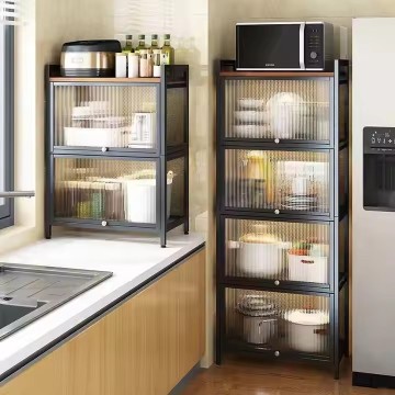 Large Capacity 70CM Fashion Design Kitchen Rack Organizer Storage Shelf