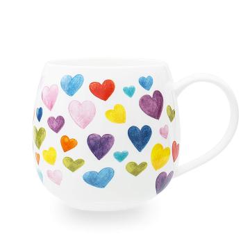 Tazze di ceramica bianca personalizzate - Tagne di caffè grandi di colore solido con decalcomania