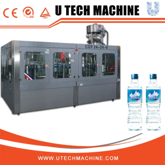 Automatic Plastic Liquid Mineral Bottle Water Filling Machine/Line
