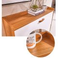 Modern Wooden Shoe Rack With Doors And Drawers